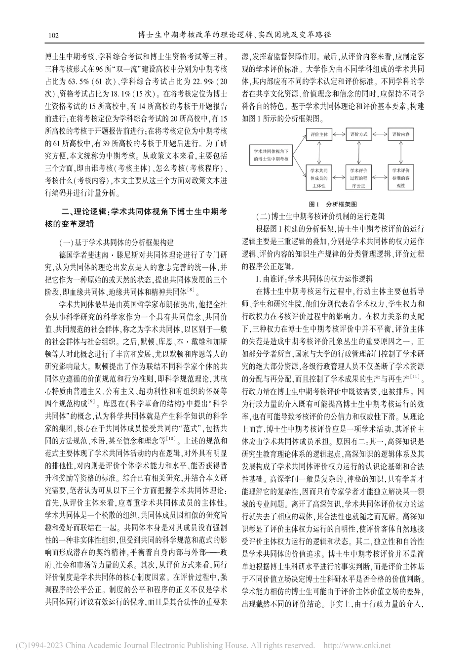 博士生中期考核改革的理论逻辑、实践困境及变革路径_刘宁宁.pdf_第2页