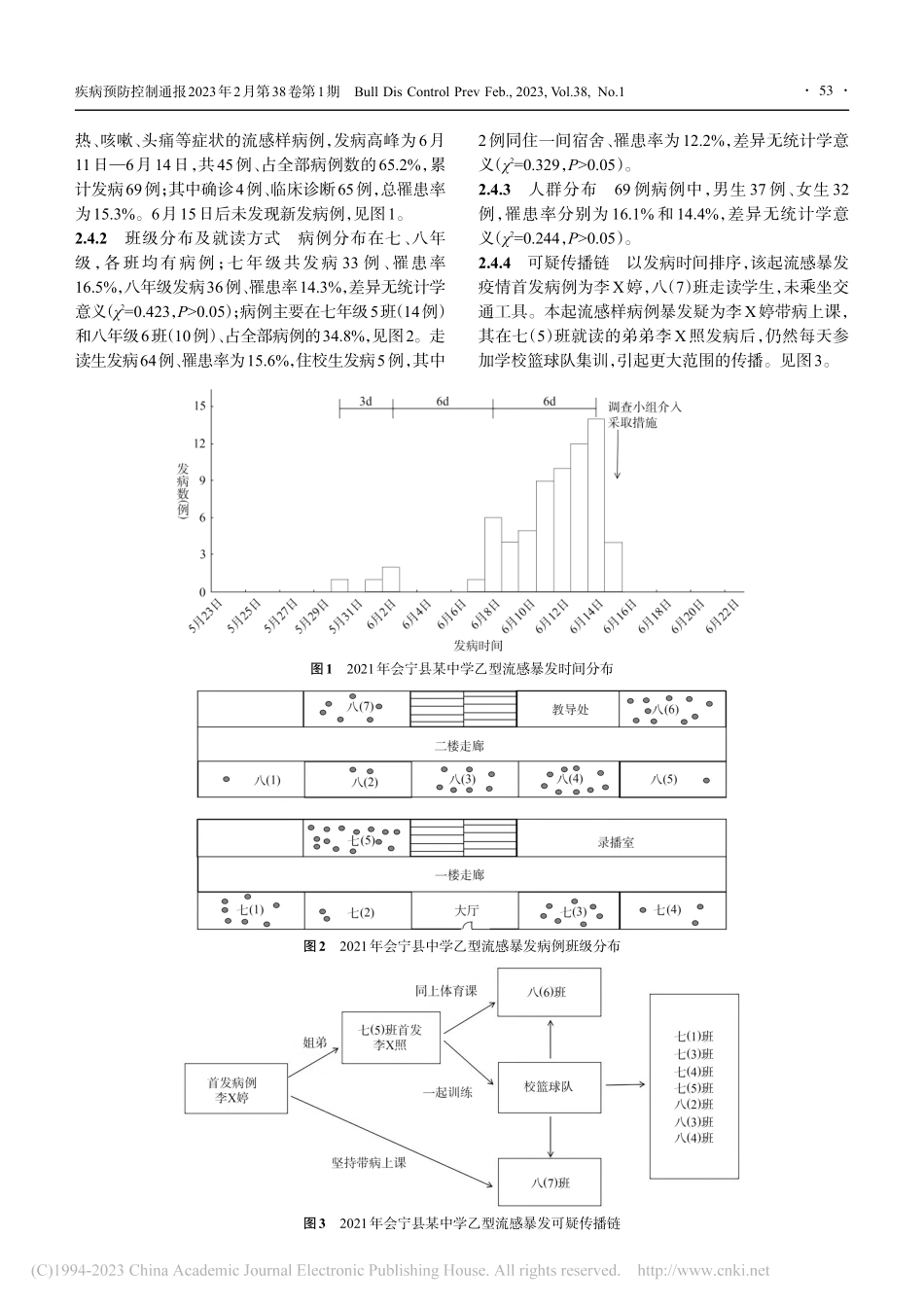 会宁县某中学一起乙型流感暴发的调查报告_李霞.pdf_第2页
