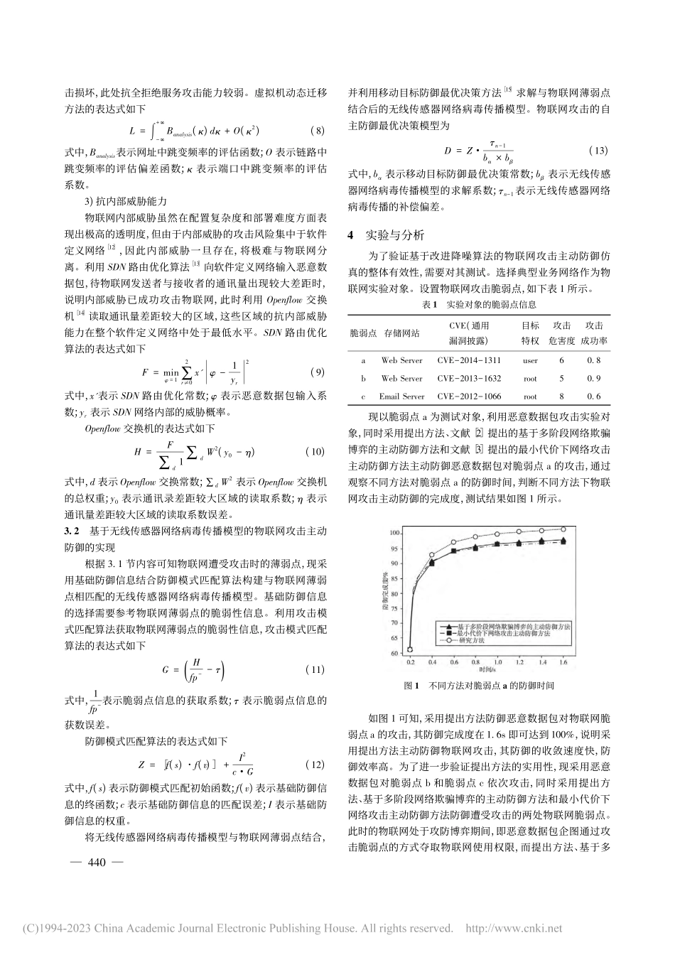 基于薄弱点分析的物联网攻击主动防御仿真_魏利梅.pdf_第3页