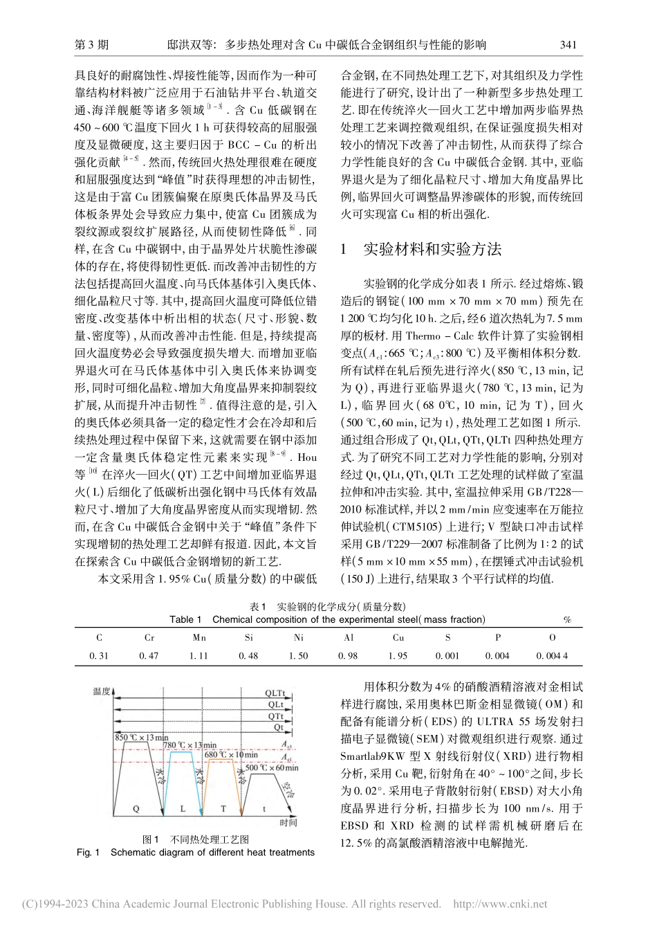 多步热处理对含Cu中碳低合金钢组织与性能的影响_邸洪双.pdf_第2页