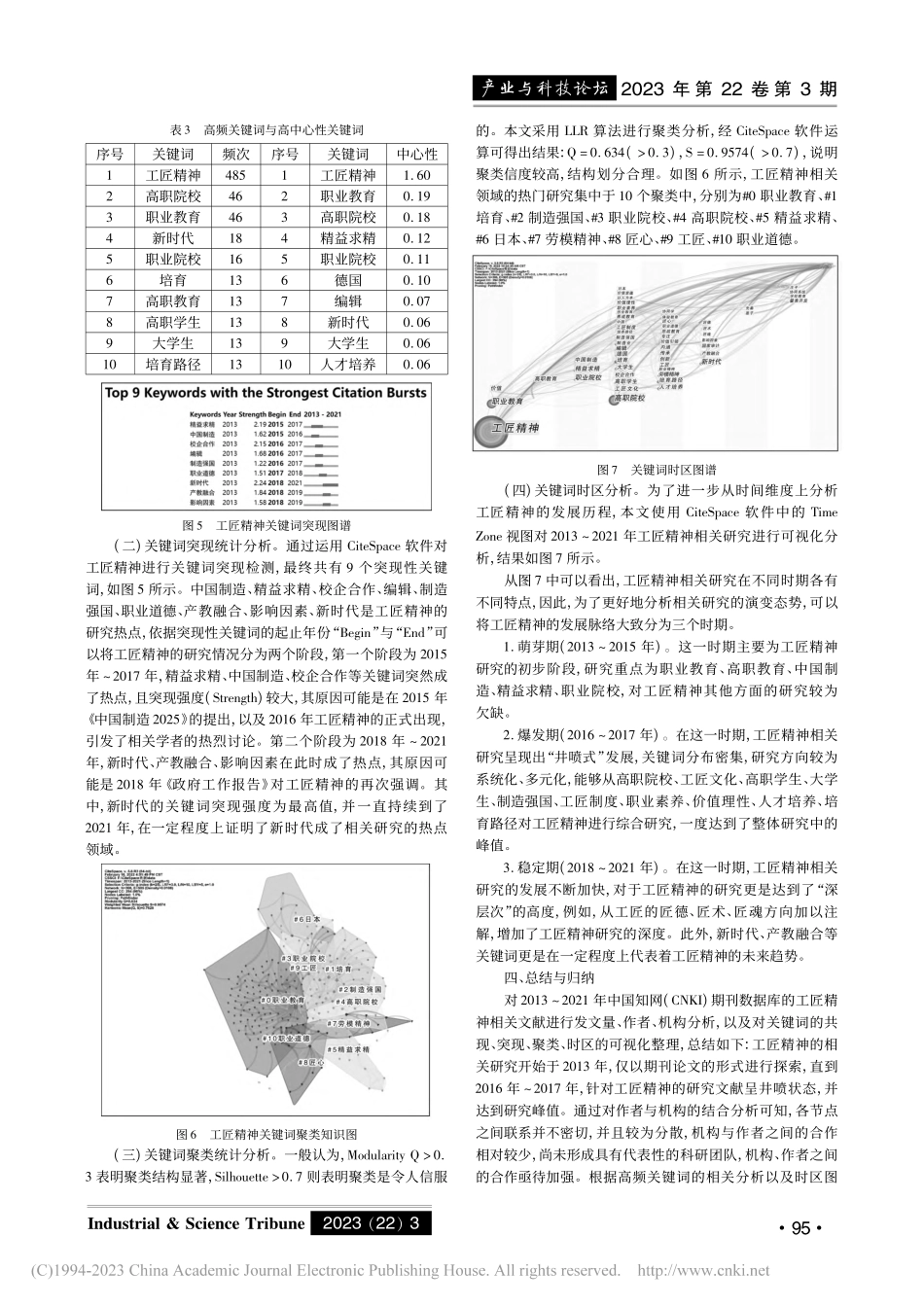 工匠精神的研究热点及发展趋...teSpace的可视化分析_张津铭.pdf_第3页
