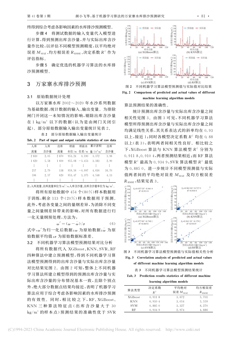 基于机器学习算法的万家寨水库排沙预测研究_颜小飞.pdf_第3页