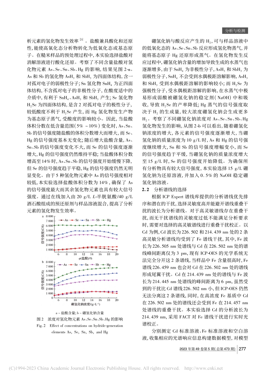 糙米中多元素的原子发射光谱快速分析_李爱阳.pdf_第3页