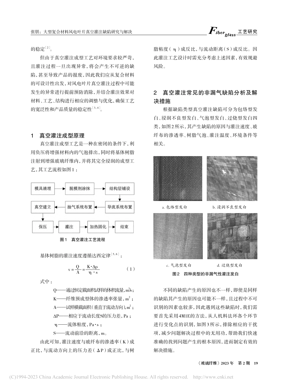 大型复合材料风电叶片真空灌注缺陷研究与解决_张朋.pdf_第2页