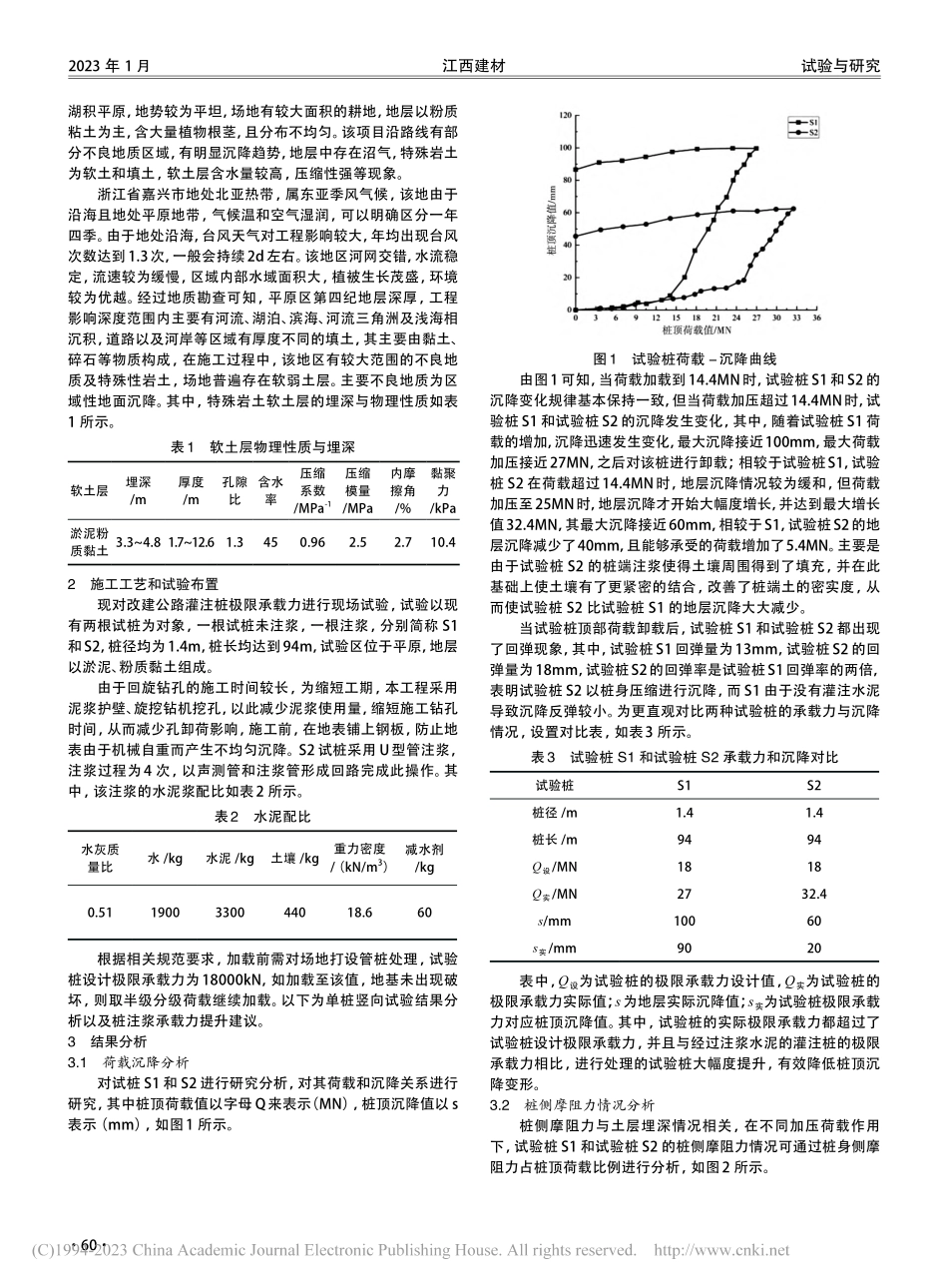 超长旋挖灌注桩极限承载力现场试验研究_罗洪义.pdf_第2页