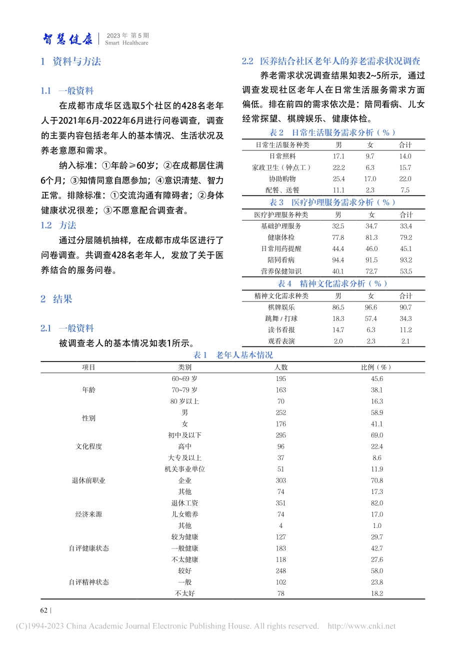 成都市医养结合理念下社区养老需求调查及对策研究_廖萌芽.pdf_第2页