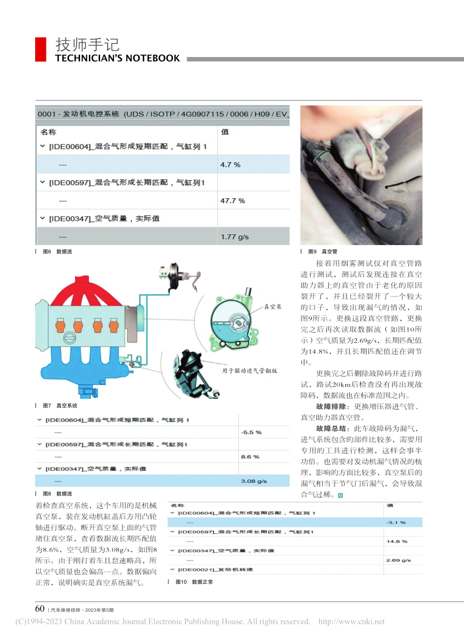 2014年一汽奥迪A6L发动机故障灯亮_刘校轲.pdf_第2页