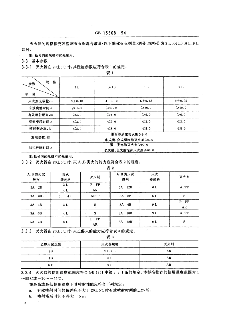 手提式机械泡沫灭火器 GB 15368-1994.pdf_第3页
