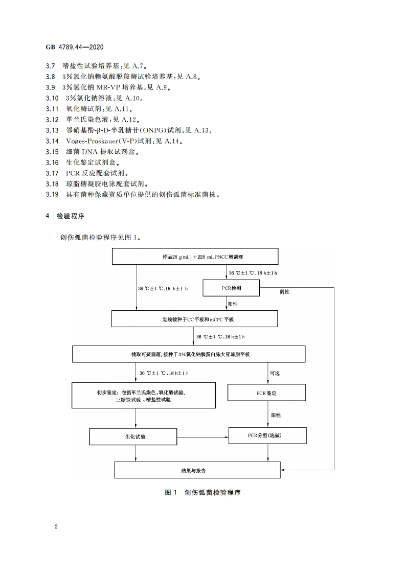 食品安全国家标准 食品微生物学检验 创伤弧菌检验 GB 4789.44-2020.pdf_第3页