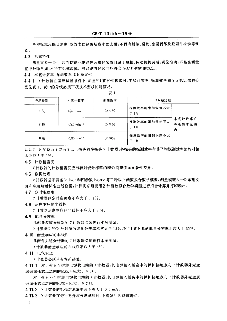 γ放射免疫计数器 GBT 10255-1996.pdf_第3页