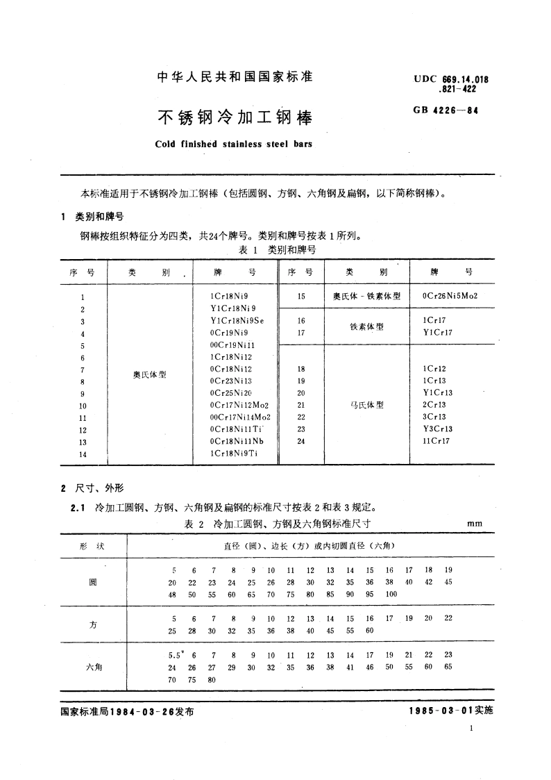 不锈钢冷加工钢棒 GBT 4226-1984.pdf_第3页