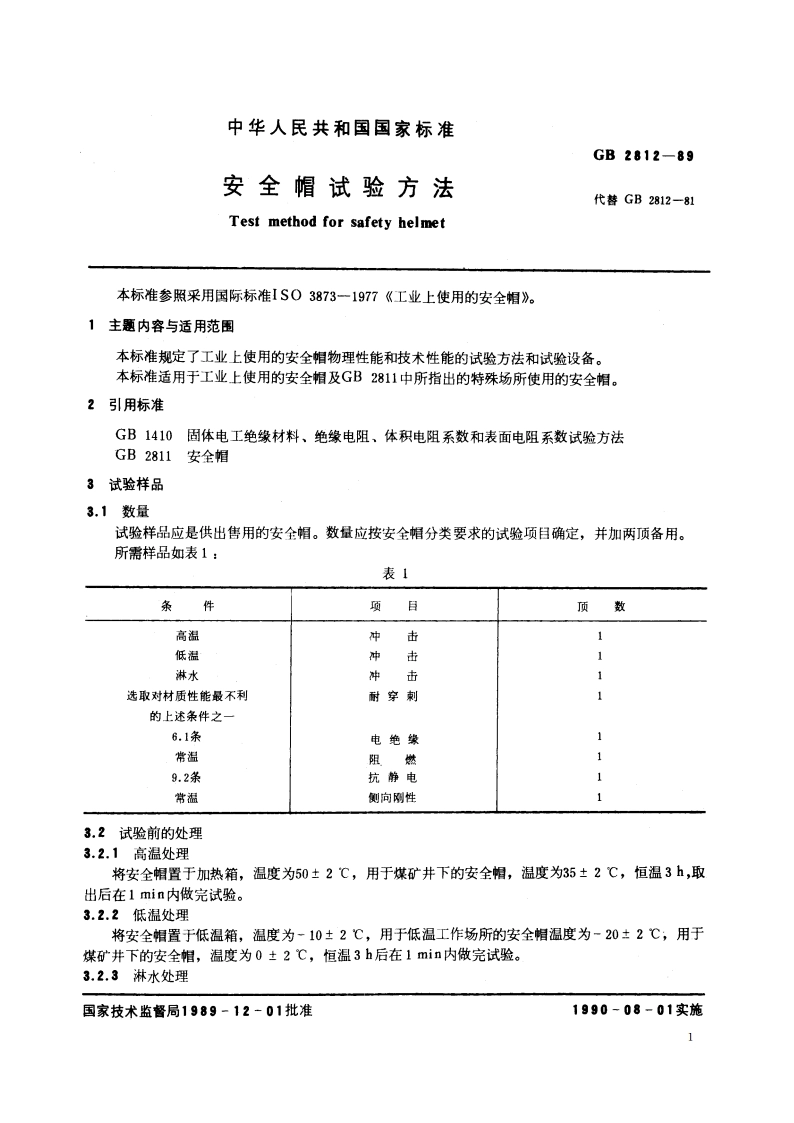 安全帽试验方法 GBT 2812-1989.pdf_第2页