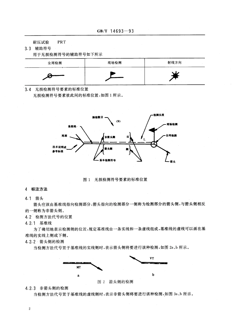焊缝无损检测符号 GBT 14693-1993.pdf_第3页