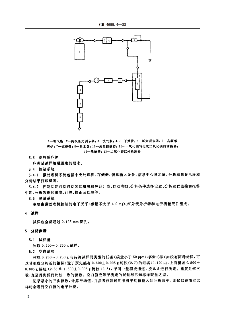 硅铬合金化学分析方法 红外线吸收法测定碳量 GBT 4699.4-1988.pdf_第3页