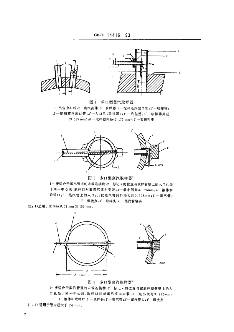 锅炉蒸汽的采样方法 GBT 14416-1993.pdf_第3页
