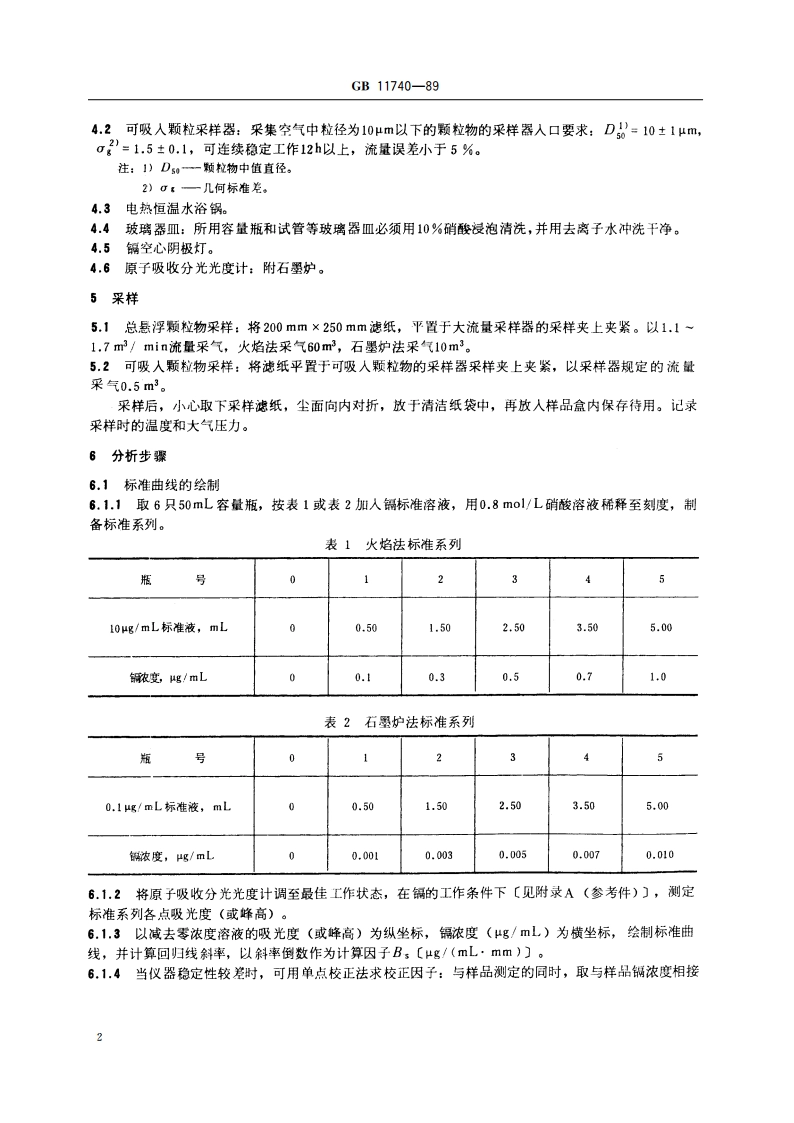 居住区大气中镉卫生检验标准方法 原子吸收分光光度法 GBT 11740-1989.pdf_第3页