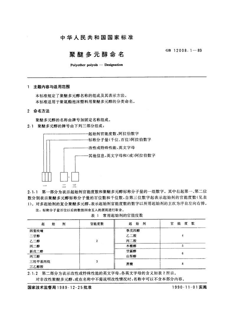 聚醚多元醇命名 GBT 12008.1-1989.pdf_第3页