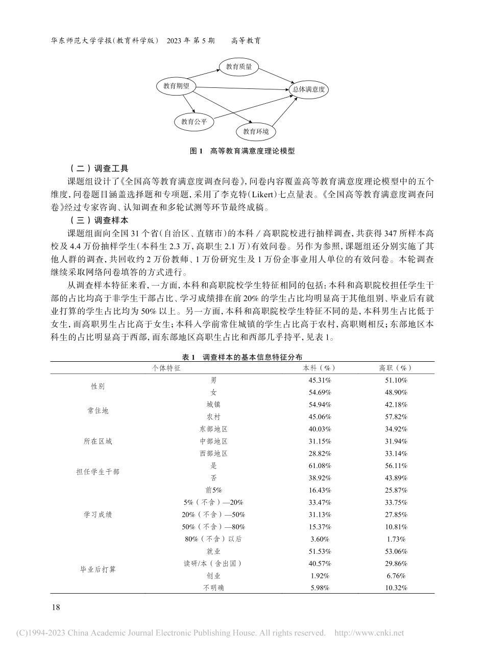高等教育发展现状与问题的实...全国高等教育满意度调查分析_高等教育满意度研究课题组.pdf_第3页