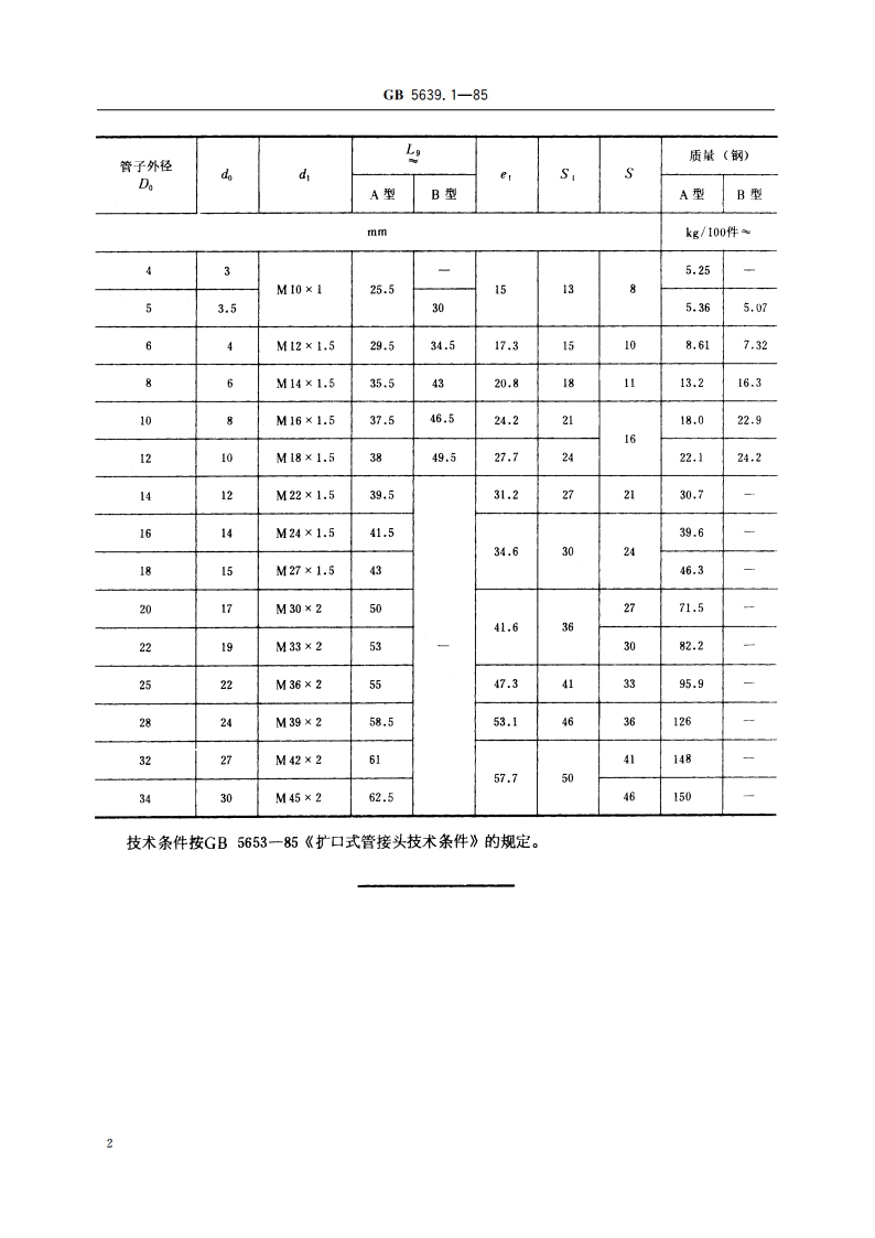 扩口式三通管接头 GBT 5639.1-1985.pdf_第3页