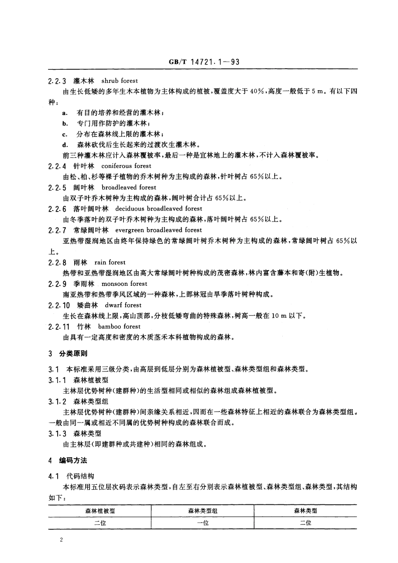 林业资源分类与代码 森林类型 GBT 14721.1-1993.pdf_第3页