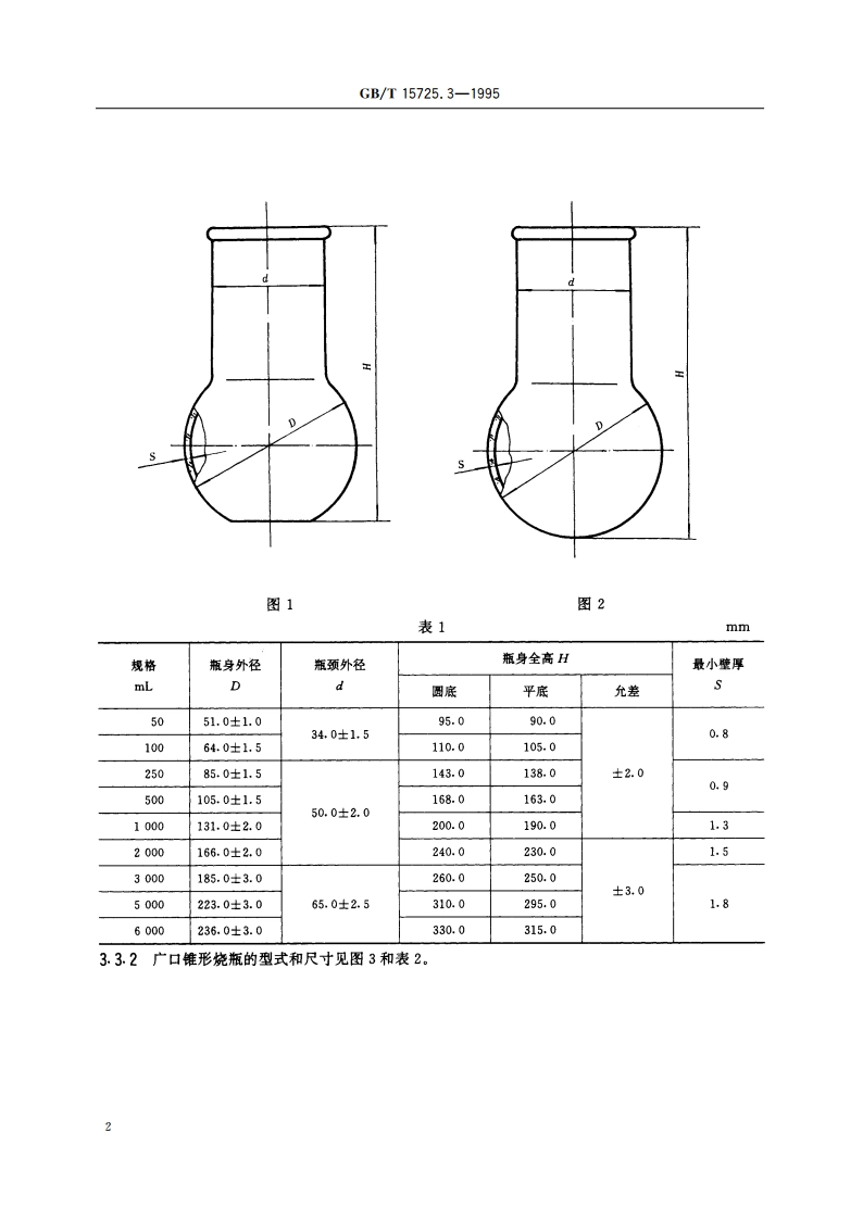 实验室玻璃仪器 广口烧瓶 GBT 15725.3-1995.pdf_第3页