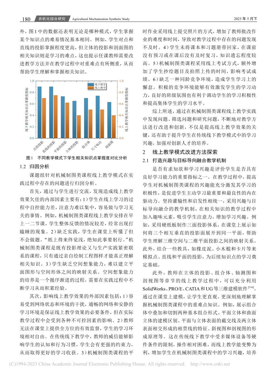 高校机械制图类课程线上教学...实践——以苏州科技大学为例_姚琴.pdf_第2页