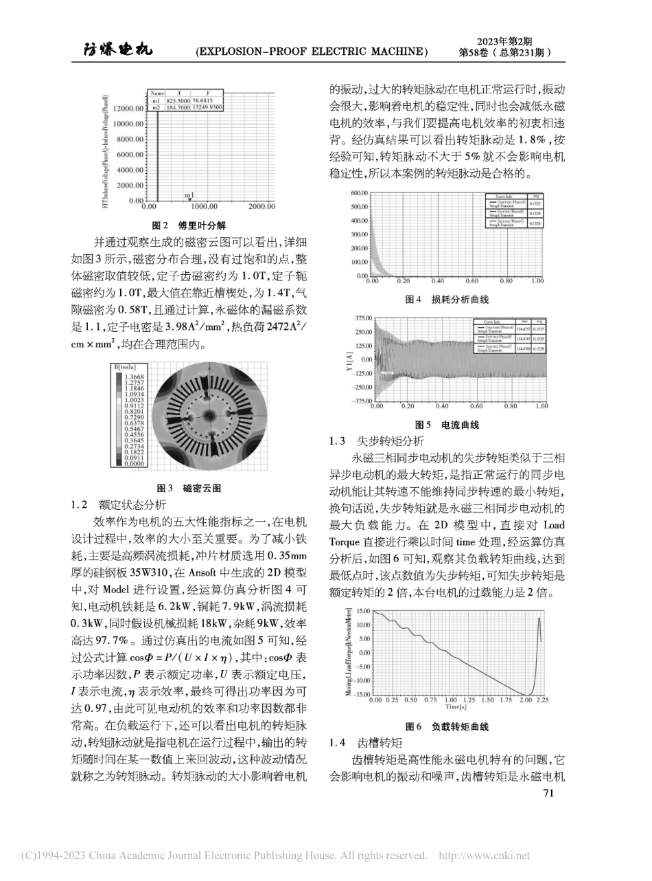 关于高压变频调速永磁三相同步电动机的性能分析_徐晓慧.pdf_第2页