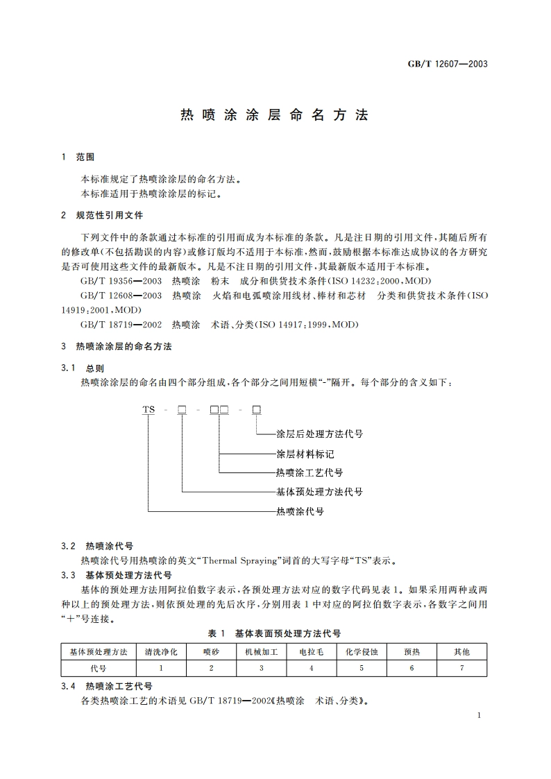 热喷涂涂层命名方法 GBT 12607-2003.pdf_第3页