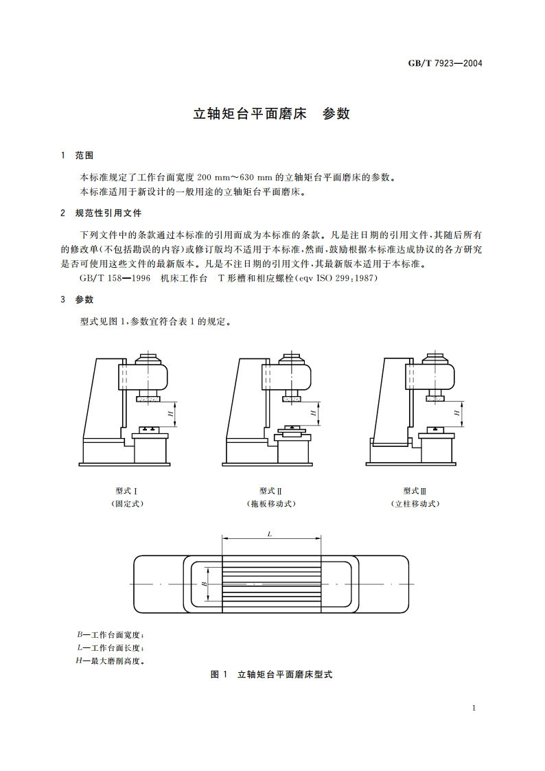 立轴矩台平面磨床 参数 GBT 7923-2004.pdf_第3页