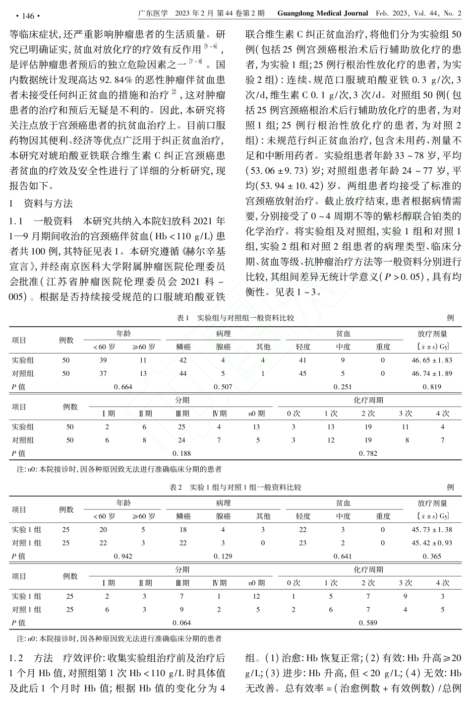 琥珀酸亚铁联合维生素C纠正...贫血患者的疗效评价及安全性_刘梦雨.pdf_第2页