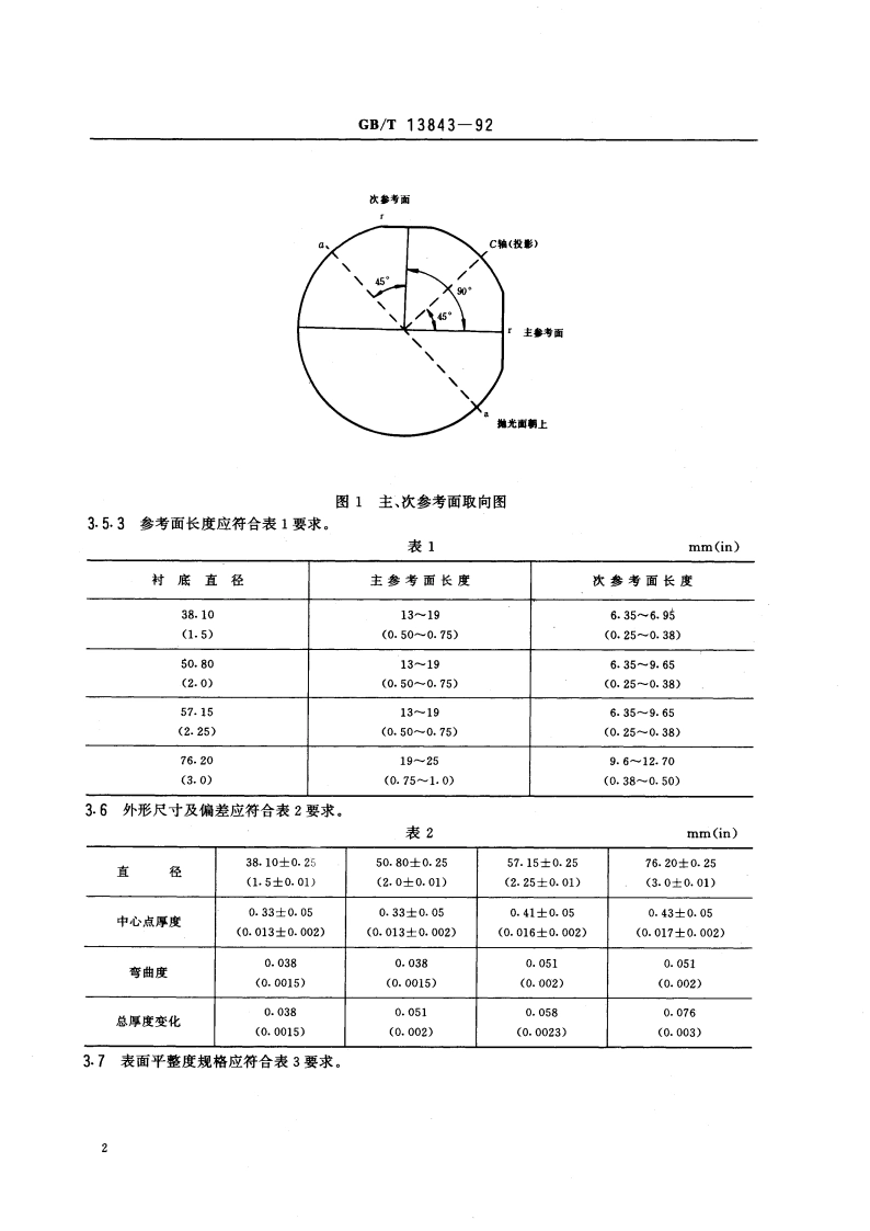 蓝宝石单晶抛光衬底片 GBT 13843-1992.pdf_第3页