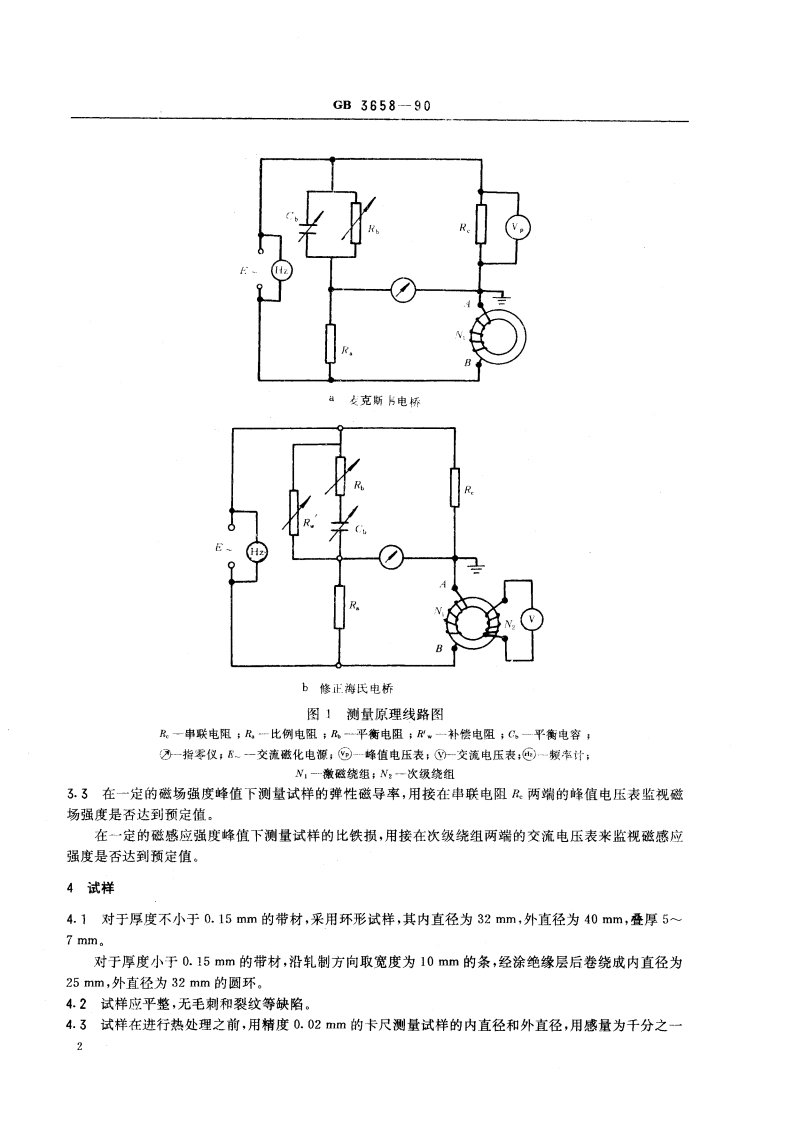 软磁合金交流磁性能测量方法 GBT 3658-1990.pdf_第3页