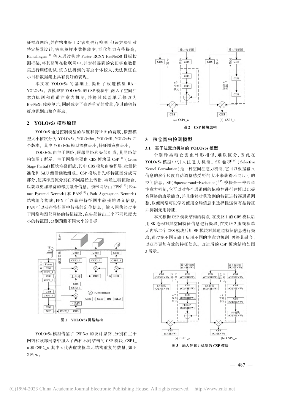 基于RA-YOLOv5s的粮仓害虫检测模型_杜聪.pdf_第2页