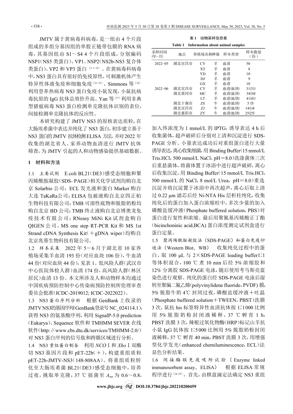 2022年湖北省人与家养动...荆门蜱病毒感染状况初步研究_张秀丹.pdf_第2页