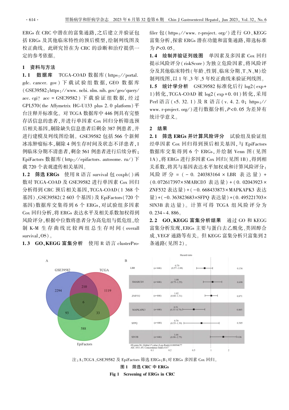 基于TCGA和GEO数据库...表观遗传预后模型构建与验证_田琳琳.pdf_第2页