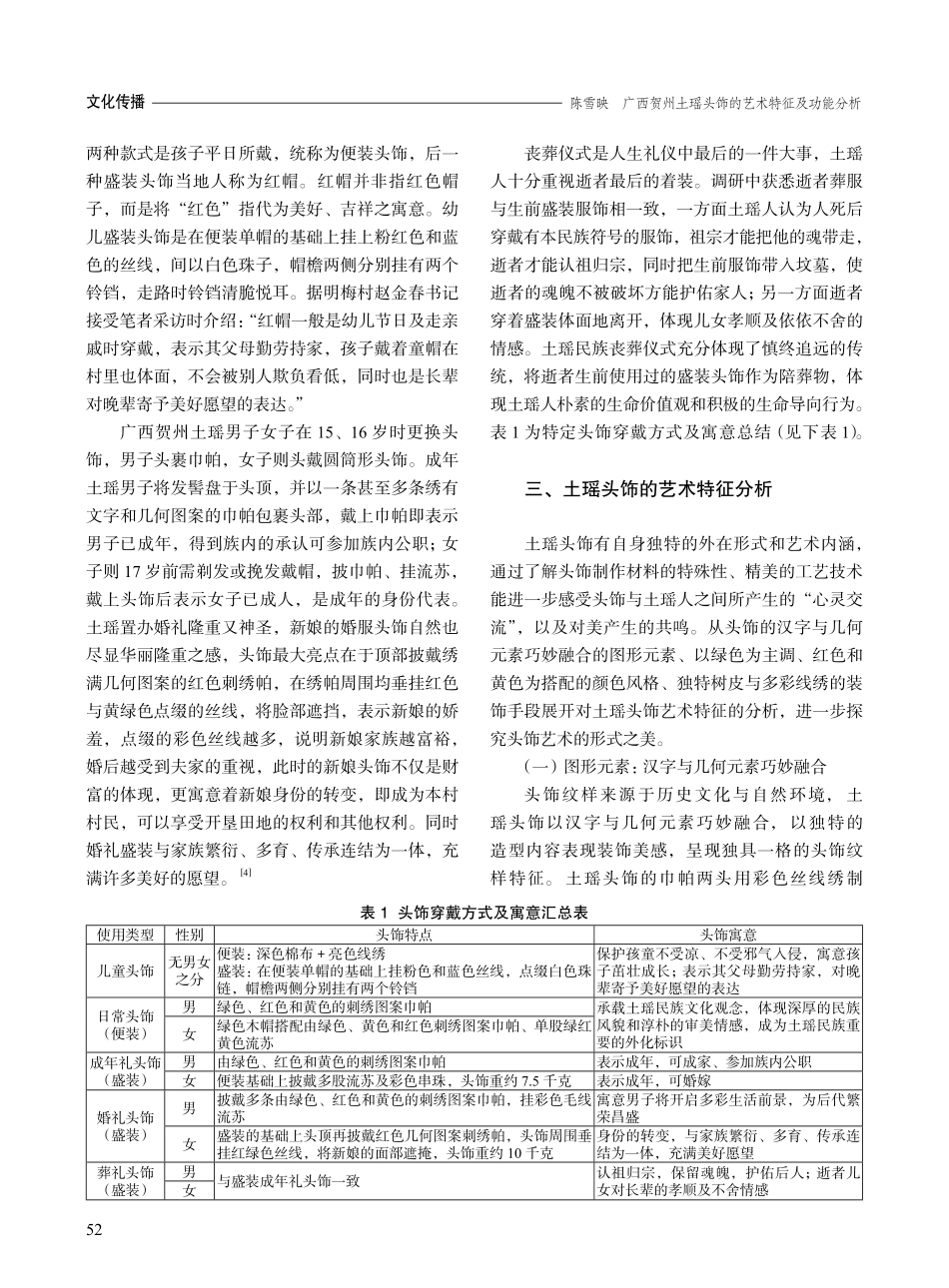 广西贺州土瑶头饰的艺术特征及功能分析_陈雪映.pdf_第3页