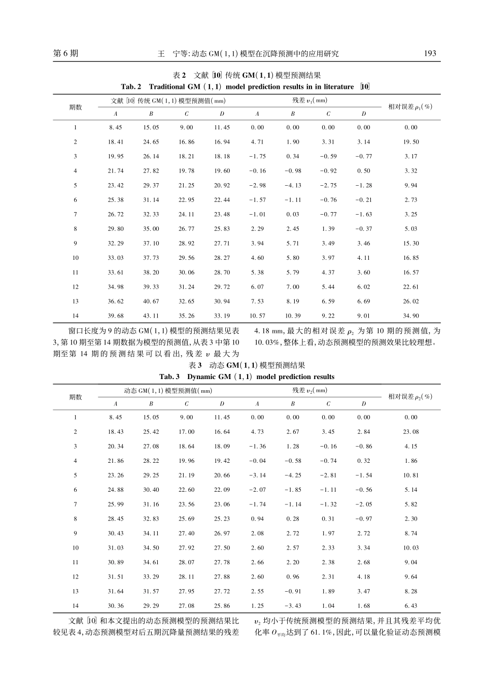 动态GM(1,1)模型在沉降预测中的应用研究_王宁.pdf_第3页