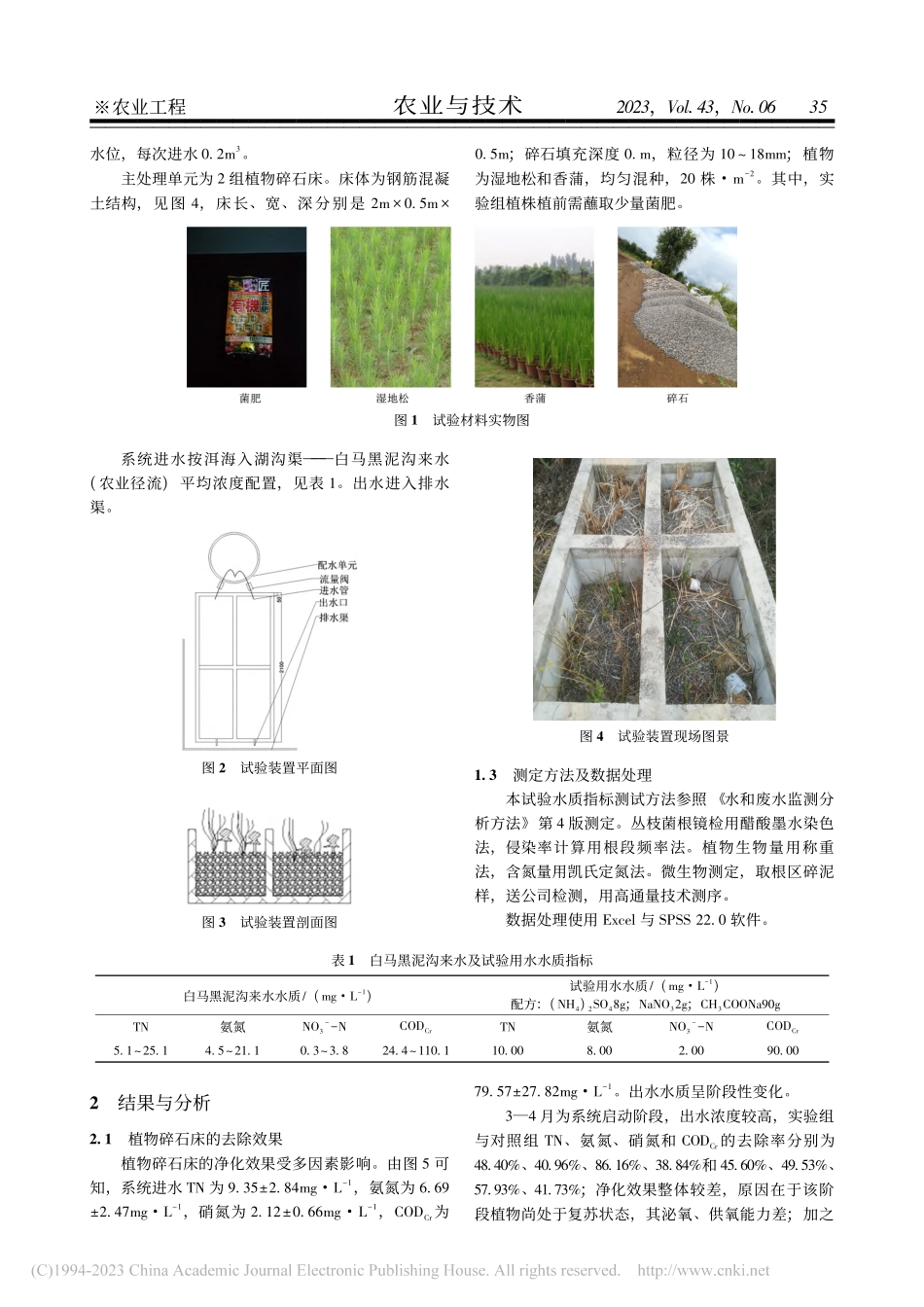 菌肥强化植物根系对植物碎石床除氮效果的影响_吴鑫.pdf_第2页
