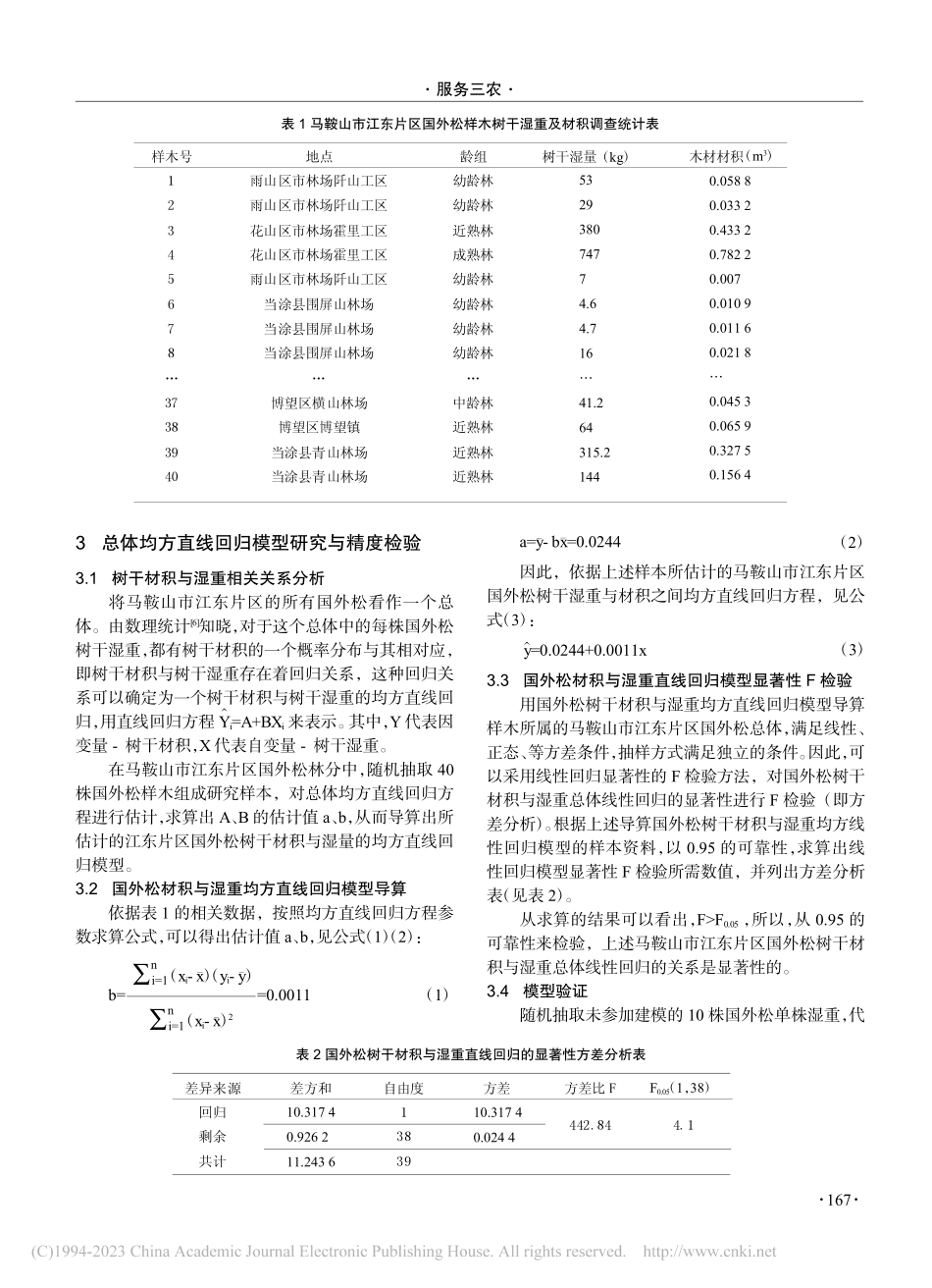国外松树干重量与材积的关系模型研究_胡小月.pdf_第2页