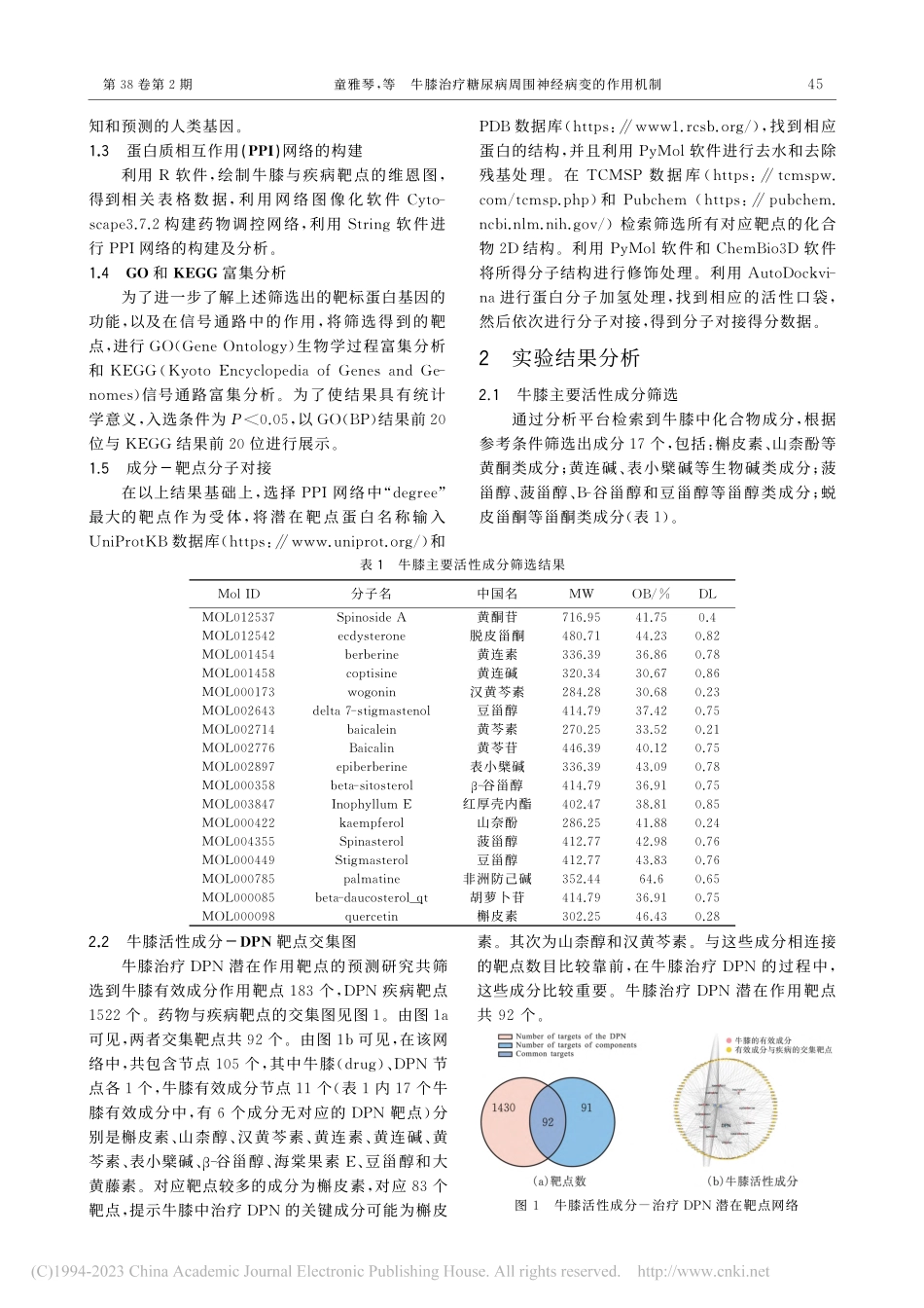 牛膝治疗糖尿病周围神经病变的作用机制_童雅琴.pdf_第2页