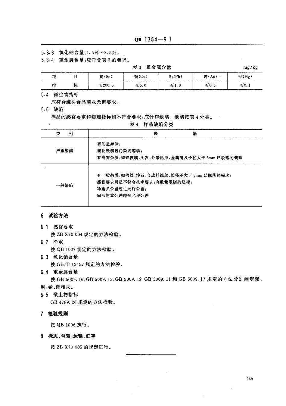 QBT 1354-1991 卤猪杂罐头.pdf_第3页
