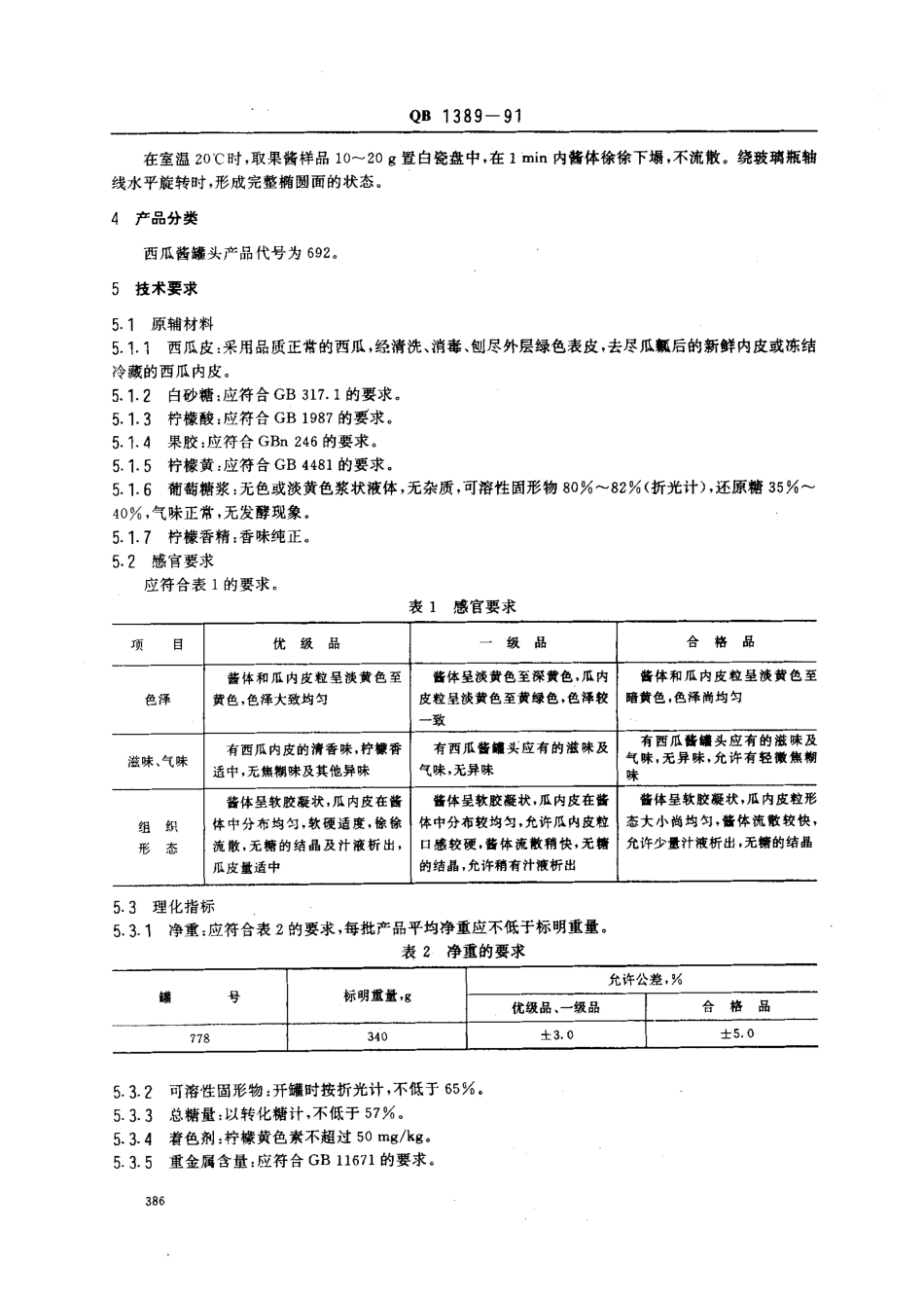 QBT 1389-1991 西瓜酱罐头.pdf_第2页