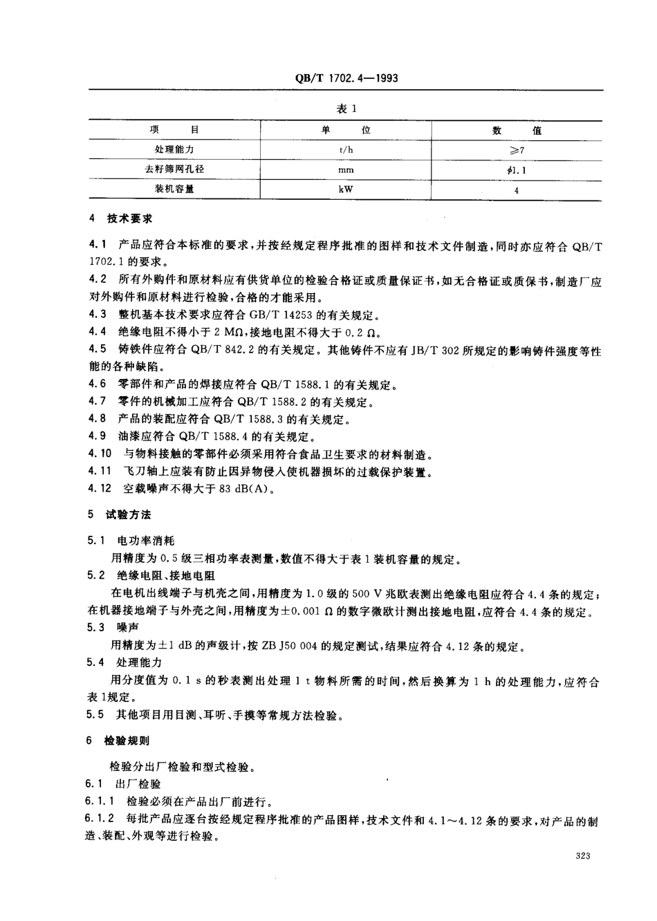 QBT 1702.4-1993 去籽机.pdf_第2页