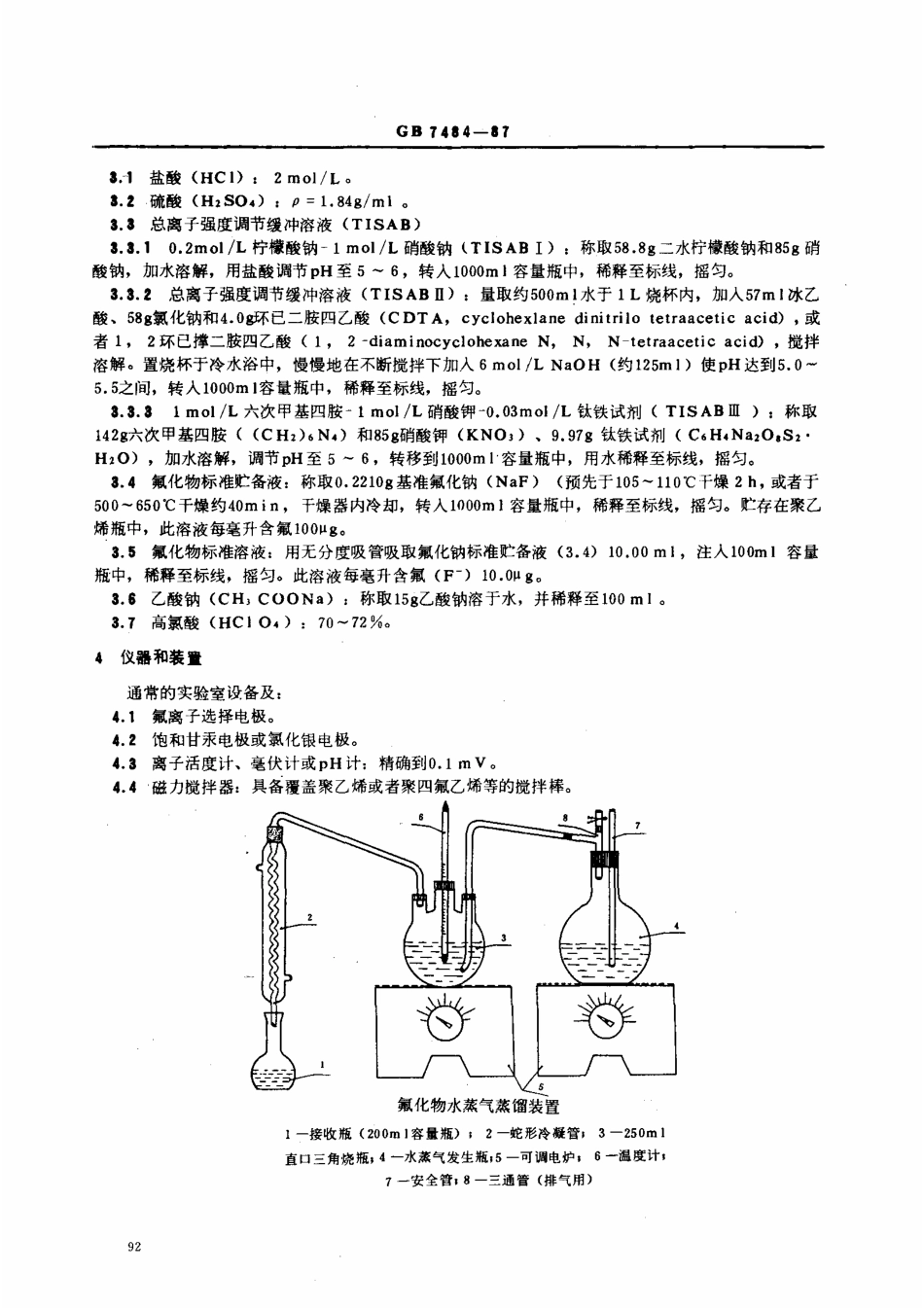 GBT 7484-1987 水质 氟化物的测定 离子选择电极法.pdf_第2页