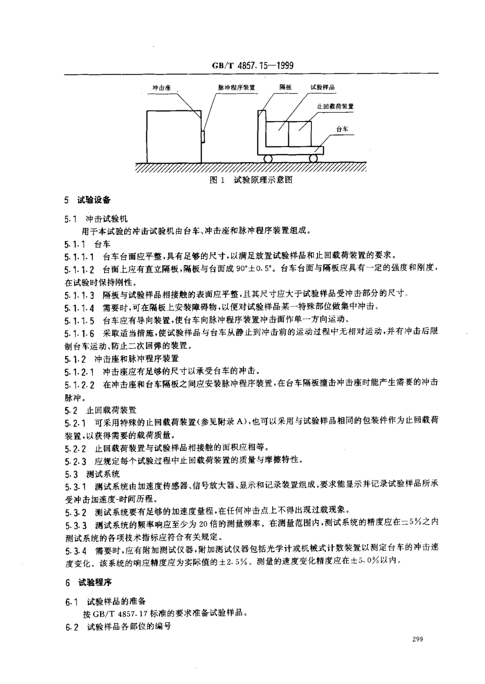 GBT 4857.15-1999 包装 运输包装件 可控水平冲击试验方法.pdf_第3页