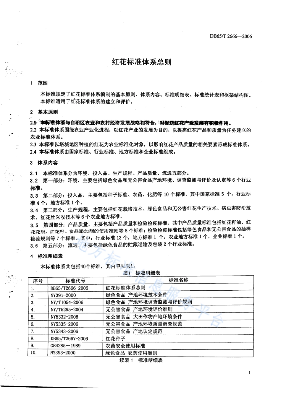 DB65T 2666-2006 红花标准体系总则.pdf_第3页