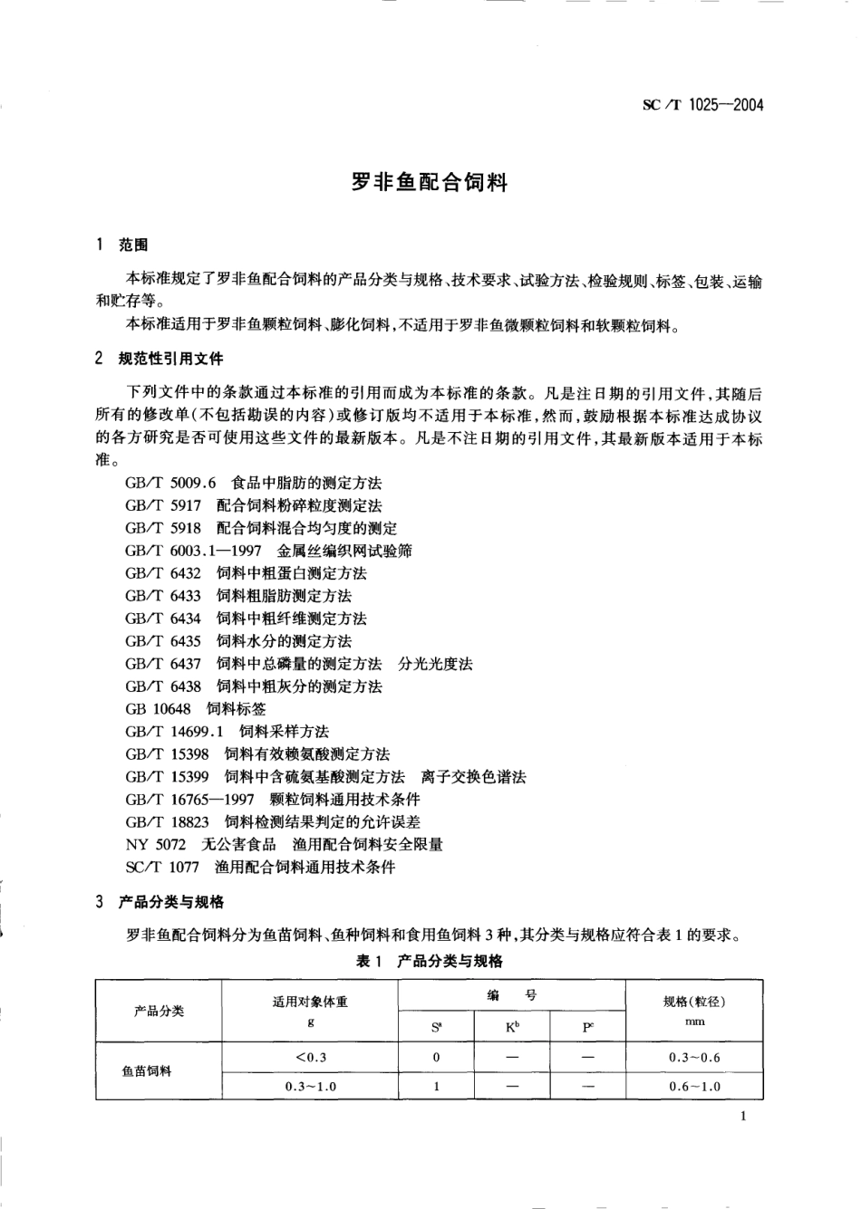 SCT 1025-2004 罗非鱼配合饲料.pdf_第3页