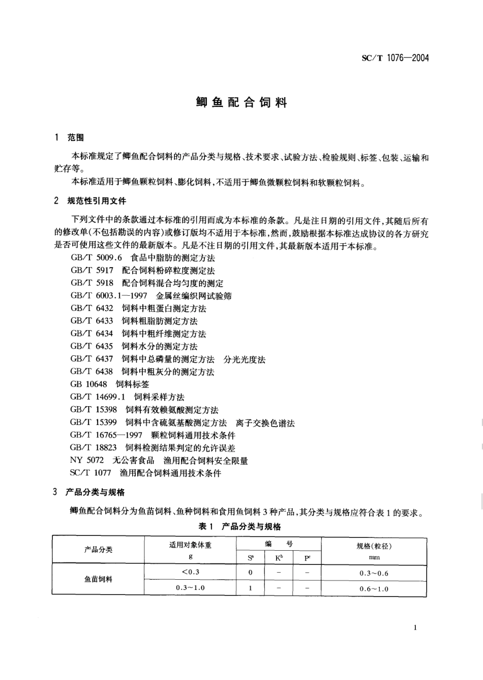 SCT 1076-2004 鲫鱼配合饲料.pdf_第3页