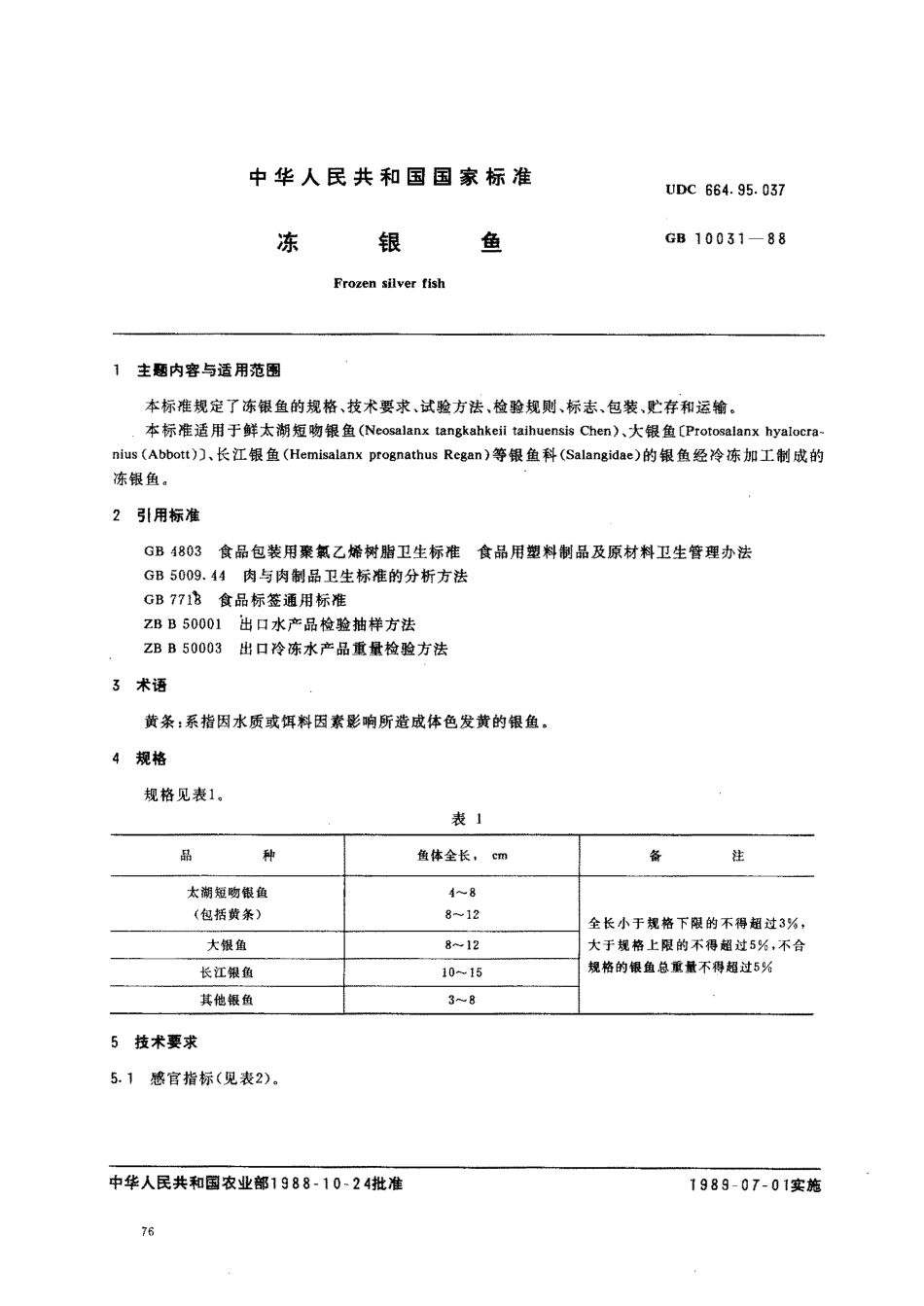 SCT 3109-1988 冻银鱼.pdf_第1页