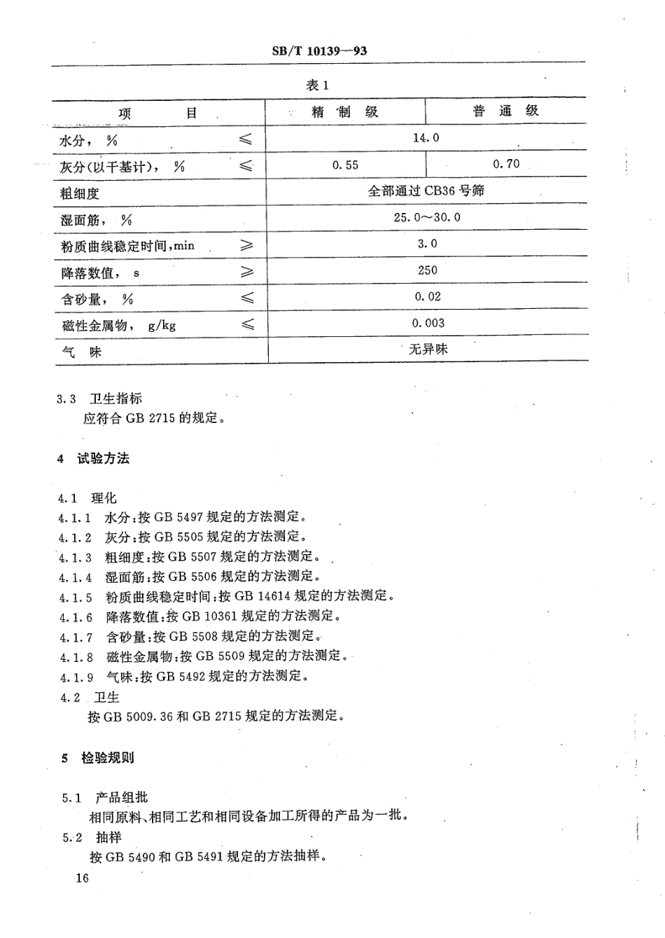 LST 3204-1993 馒头用小麦粉.pdf_第2页